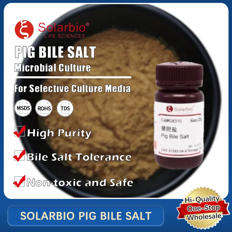 SOLARBIO PIG BILE SALT for Microbial Culture and Laboratory Applications Original Product
SOLARBIO PIG BILE SALT for Microbial Culture and Laboratory Applications Original Product