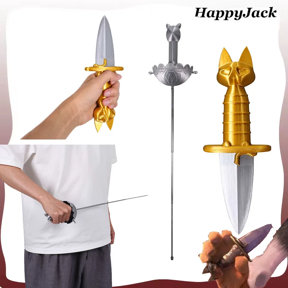 Puss Cosplay in Cat Roleplay 3D Printed Sword Dagger Kids Children Cartoon Movie Roleplay Props Halloween Costume Accessories
Puss Cosplay in Cat Roleplay 3D Printed Sword Dagger Kids Children Cartoon Movie Roleplay Props Halloween Costume Accessories