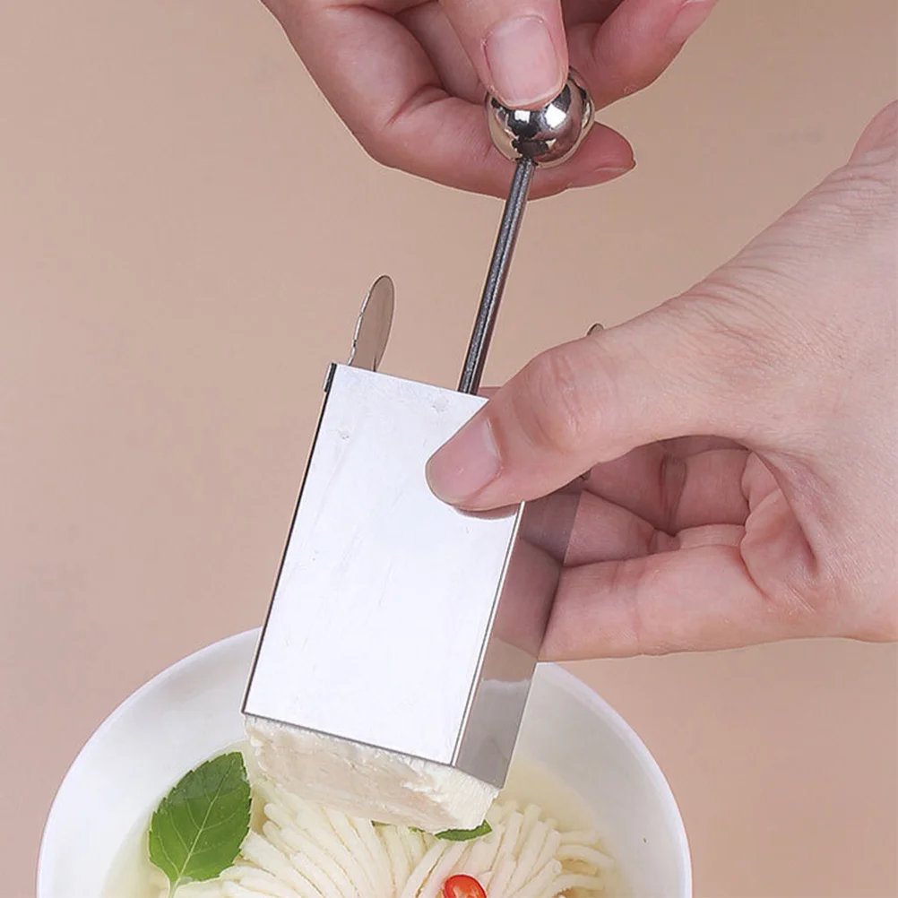 Stainless Steel Tofu Cutter Mold Innovative Chrysanthemum Shape DIY Kitchen Tofu Shredding Tool for Even Slicing Pressing
Stainless Steel Tofu Cutter Mold Innovative Chrysanthemum Shape DIY Kitchen Tofu Shredding Tool for Even Slicing Pressing