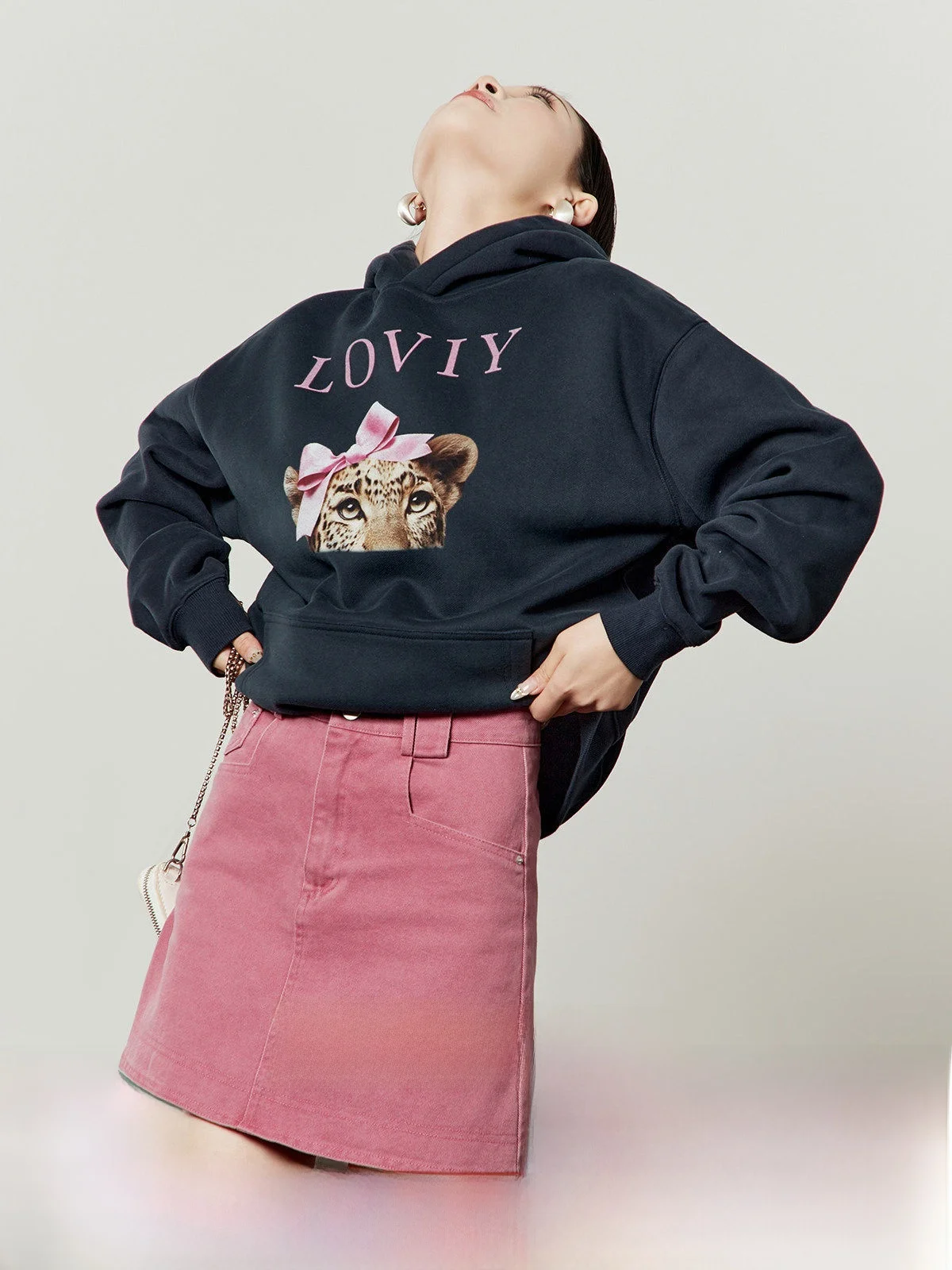 Blue Fleece-lined Hoodie Women's Casual Style Knot Ear-wearing Spring 2026 New Arrival Comfortable Loose Fit Sweats...
Blue Fleece-lined Hoodie Women's Casual Style Knot Ear-wearing Spring 2026 New Arrival Comfortable Loose Fit Sweats...