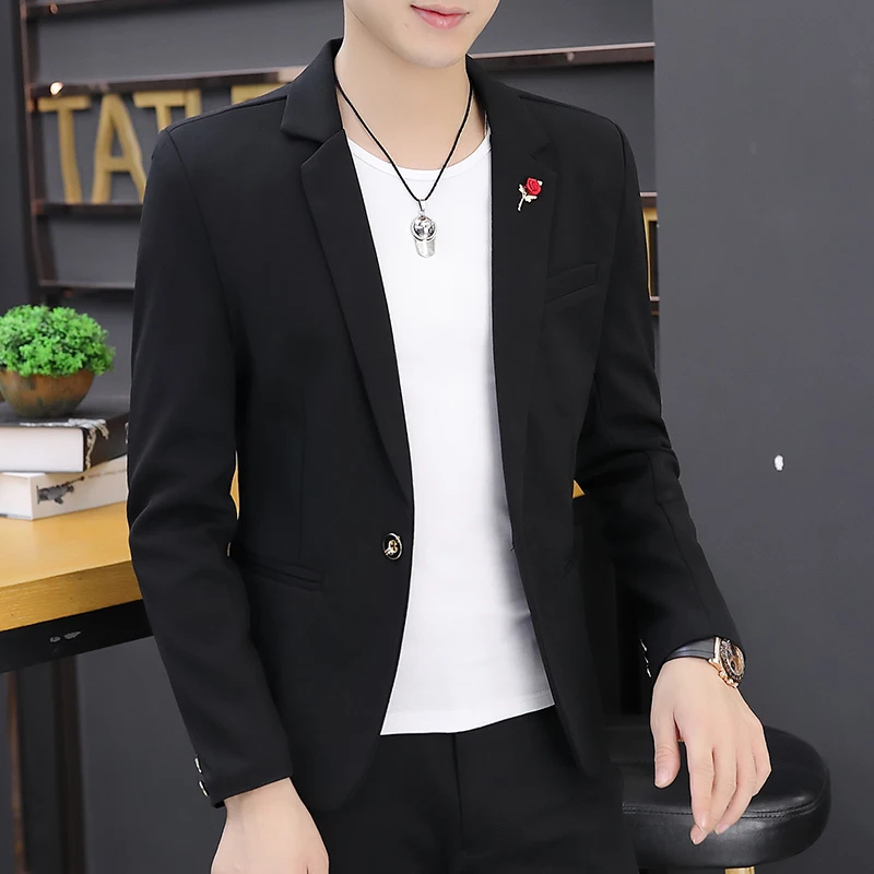 Мужской повседневный корейский костюм приталенного кроя Jaet, молодежная модная студенческая одежда в стиле вестерн, верхняя одежда, модная длинная попка све...
Мужской повседневный корейский костюм приталенного кроя Jaet, молодежная модная студенческая одежда в стиле вестерн, верхняя одежда, модная длинная попка све...