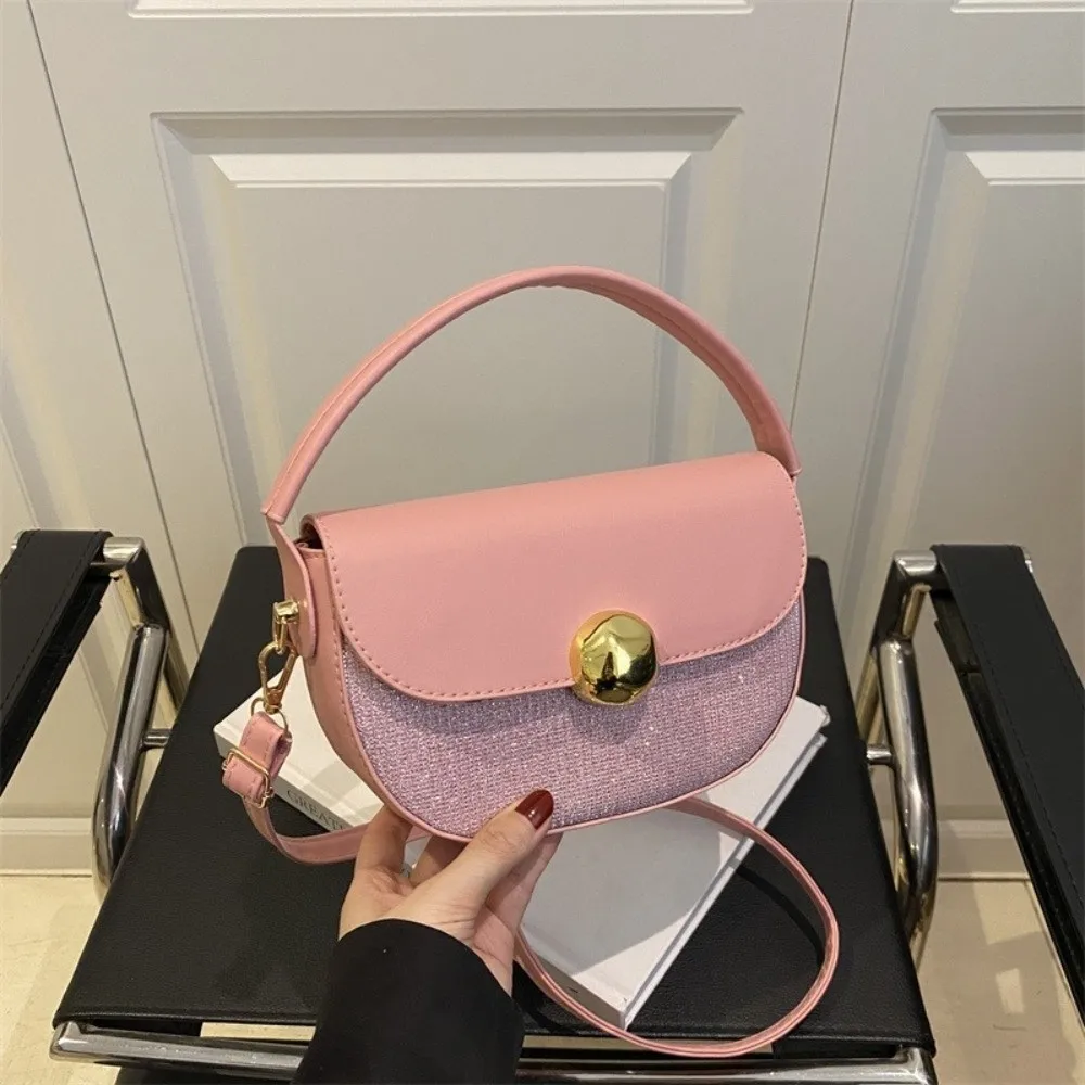 Модная корейская сумка через плечо с блестками, полукруглая сумка-седло из искусственной кожи с регулируемым ремешком, большая вместительная женская сумка на плечо, женская
Модная корейская сумка через плечо с блестками, полукруглая сумка-седло из искусственной кожи с регулируемым ремешком, большая вместительная женская сумка на плечо, женская