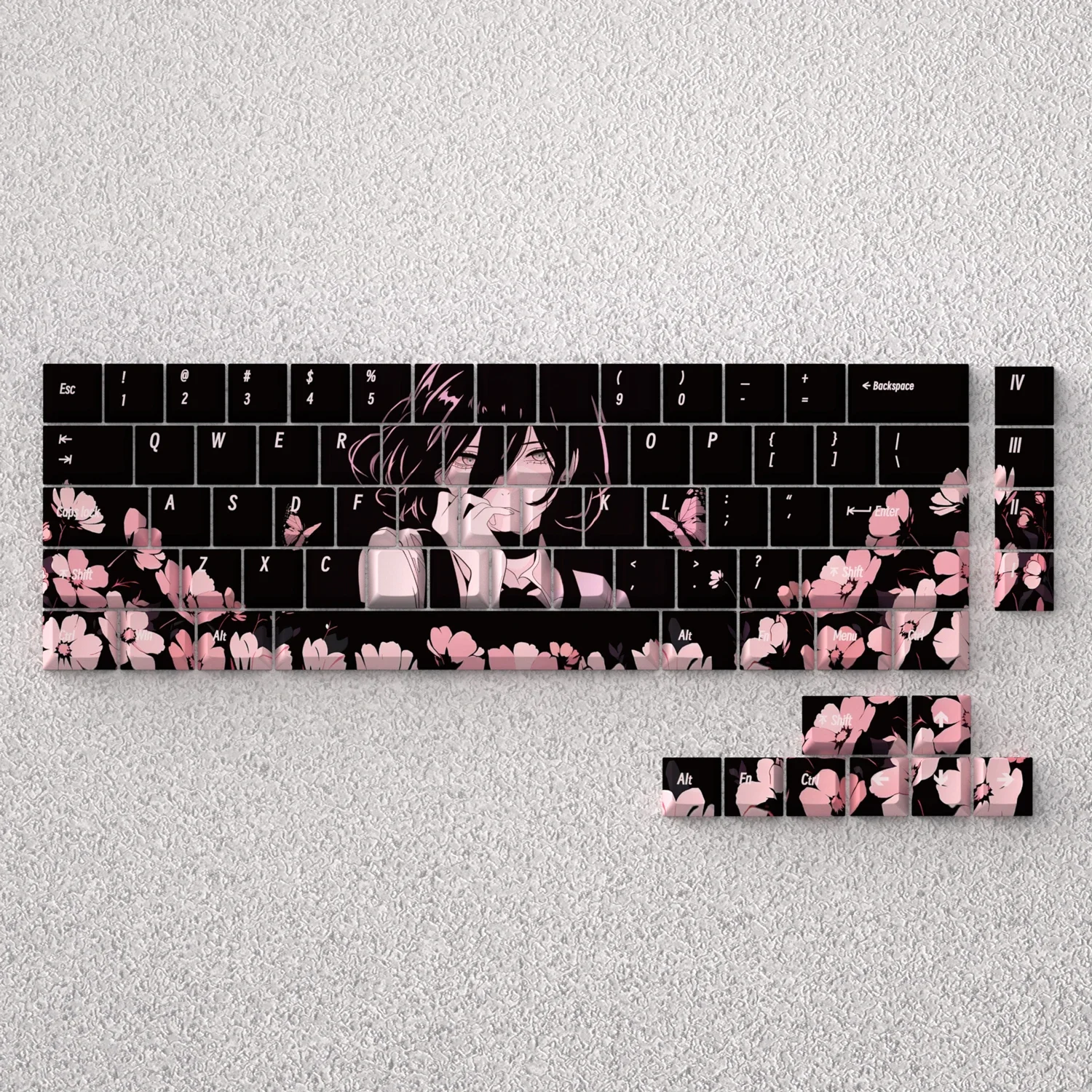 73 Keys Keycaps PBT Dye Sublimation Black Cherry Reze Chainsaw Man for 60 65 68 Mechanical Keyboard Anne Pro 2 GK61
73 Keys Keycaps PBT Dye Sublimation Black Cherry Reze Chainsaw Man for 60 65 68 Mechanical Keyboard Anne Pro 2 GK61
