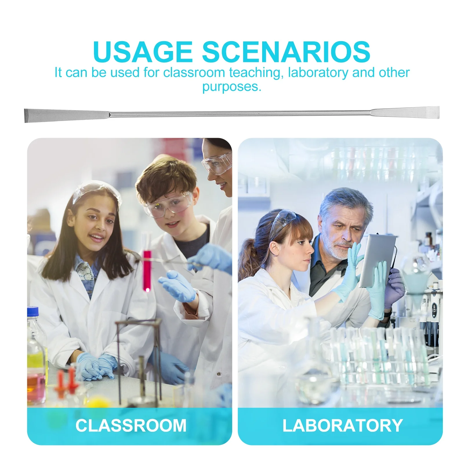 Stainless Steel Double End Spatula 20Cm Heavy Duty Scraping Tool for Labs Kitchens Granular Material Handling Pick Scoop
Stainless Steel Double End Spatula 20Cm Heavy Duty Scraping Tool for Labs Kitchens Granular Material Handling Pick Scoop