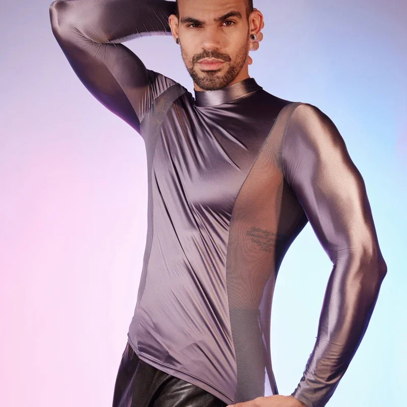 Mens Glossy Sports Tops Long Sleeve T-shirt Solid Color Slim Fit Breathable Fitness Gymnastics Workout Tops Yoga Beach Swimwear
Mens Glossy Sports Tops Long Sleeve T-shirt Solid Color Slim Fit Breathable Fitness Gymnastics Workout Tops Yoga Beach Swimwear