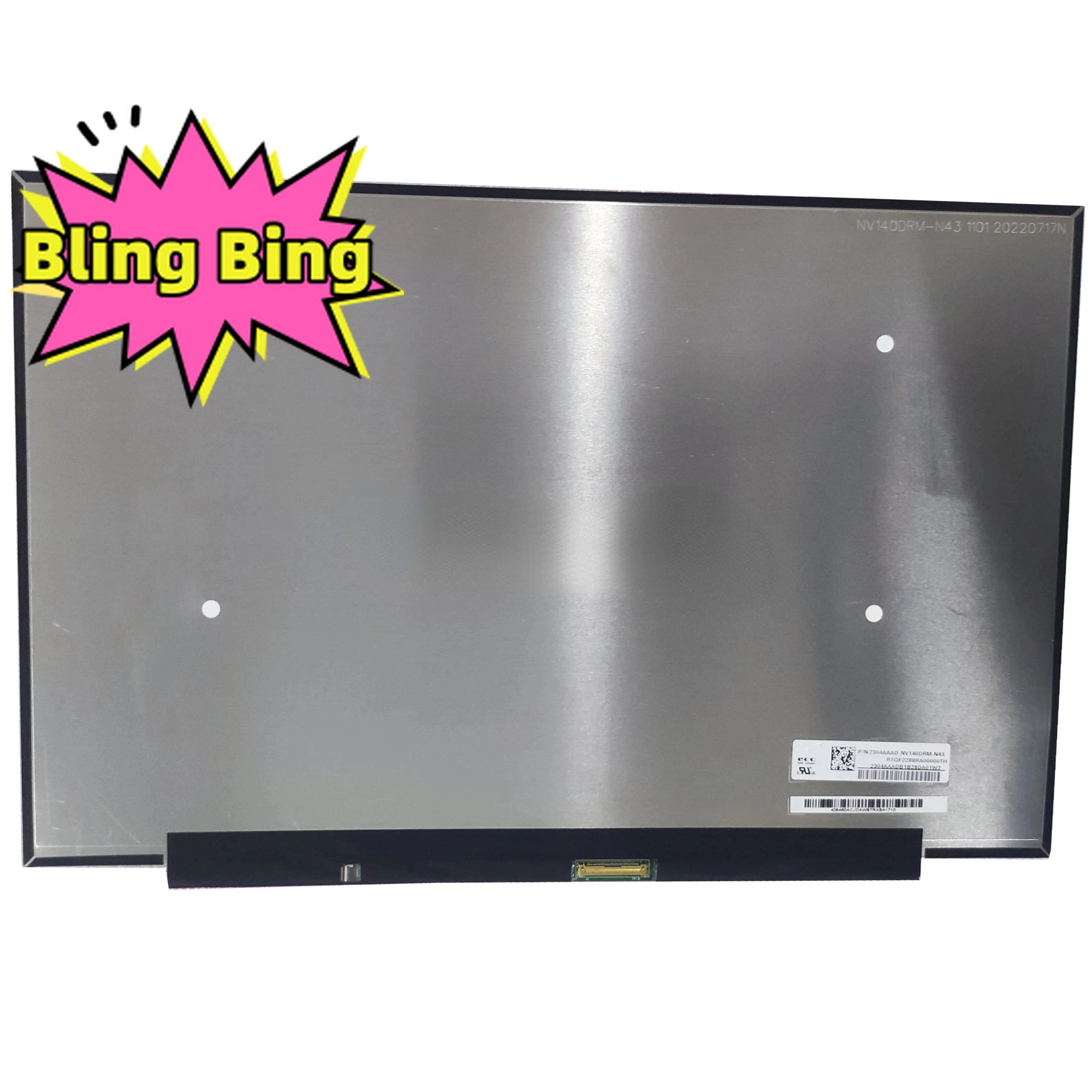 NV140DRM-N43 2240×1400 14 inch 40pins Laptop Panel Matrix EDP LCD Touch Screen
NV140DRM-N43 2240×1400 14 inch 40pins Laptop Panel Matrix EDP LCD Touch Screen