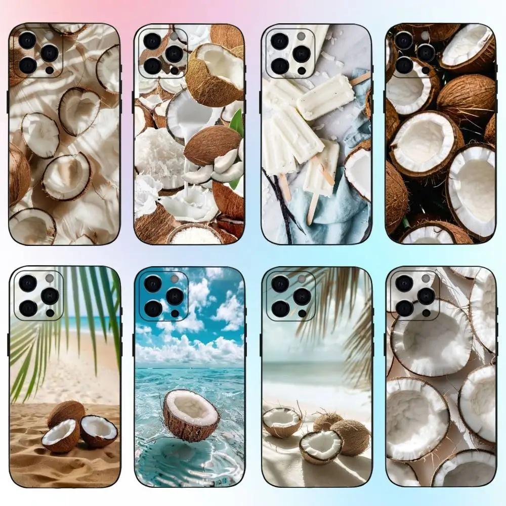 Coconut Phone Case For iPhone17,16,15,14,13,12,11 Plus,Pro Max Soft Black Cover
Coconut Phone Case For iPhone17,16,15,14,13,12,11 Plus,Pro Max Soft Black Cover
