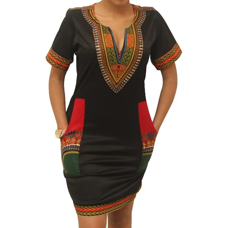 Womens African Attir Bohemian Dashiki Traditional Tribal Vintage Ethnic Midi Dresses
Womens African Attir Bohemian Dashiki Traditional Tribal Vintage Ethnic Midi Dresses