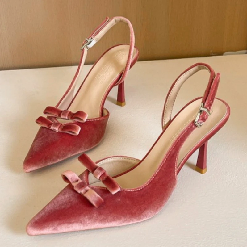 BIGTREE Spring Fashion Bowknot Shallow Pointed Toe Women Pumps Sexy Thin High Heels Sandals Elegant Banquet Female Mule Shoes
BIGTREE Spring Fashion Bowknot Shallow Pointed Toe Women Pumps Sexy Thin High Heels Sandals Elegant Banquet Female Mule Shoes