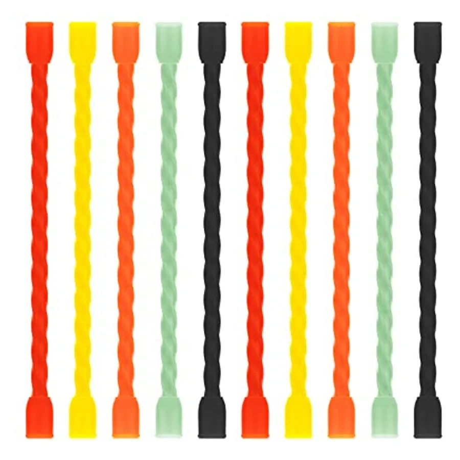 10 PCS 4-Inch Silicone Cable Ties - Reusable Rubber Twist Ties Bendable Cable Ties for Bundling and Holding, All Purpose Cord T
10 PCS 4-Inch Silicone Cable Ties - Reusable Rubber Twist Ties Bendable Cable Ties for Bundling and Holding, All Purpose Cord T