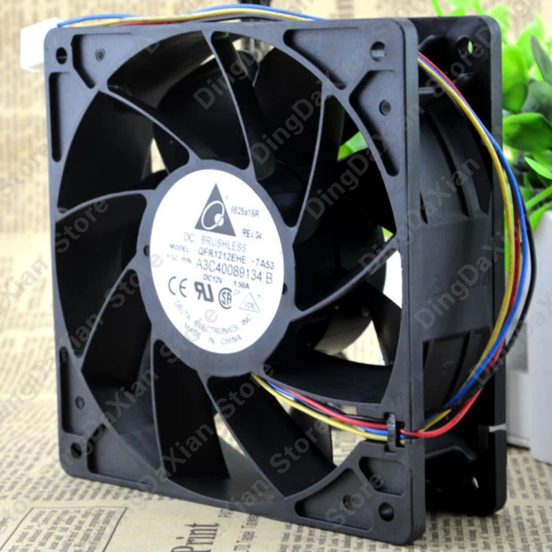 D For DELTA QFR1212EHE | 12V 1.50A | 12CM | 4-Pin PWM Industrial Chassis Cooling Fan 1PCS
D For DELTA QFR1212EHE | 12V 1.50A | 12CM | 4-Pin PWM Industrial Chassis Cooling Fan 1PCS