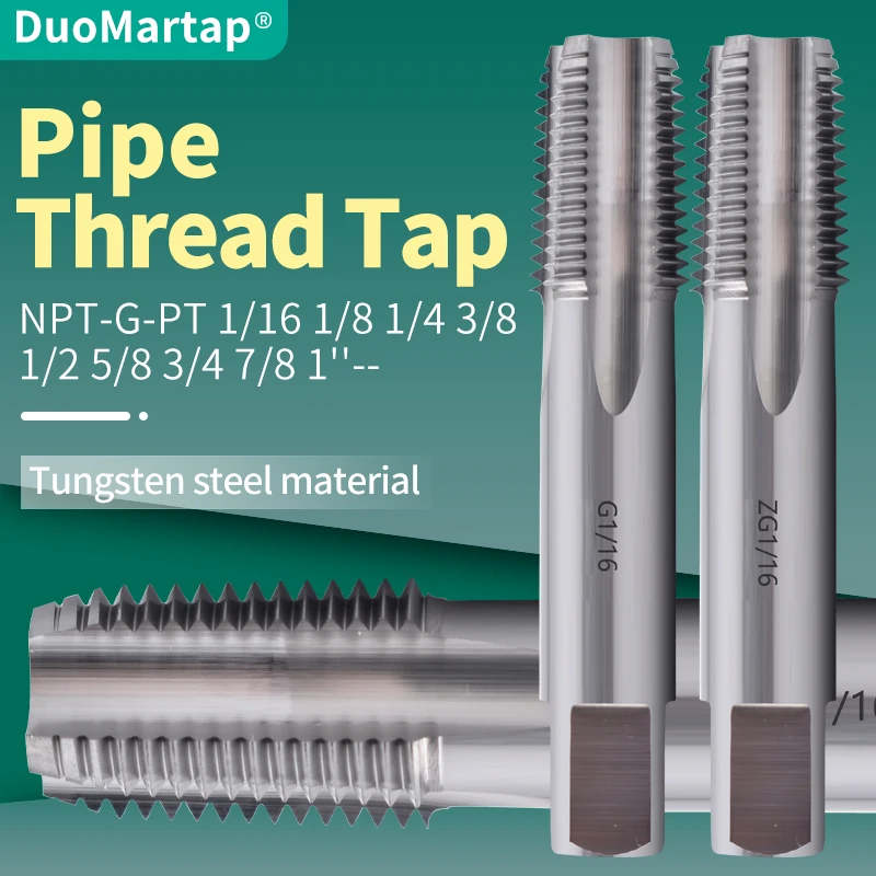 Duo Martap Tungsten Steel NPT-G-PT Full Thread Milling cutter 1/16 1/8 1/4 3/8 1/2 5/8 3/4 7/8 1''-- CNC Pipe Machining Tool
Duo Martap Tungsten Steel NPT-G-PT Full Thread Milling cutter 1/16 1/8 1/4 3/8 1/2 5/8 3/4 7/8 1''-- CNC Pipe Machining Tool