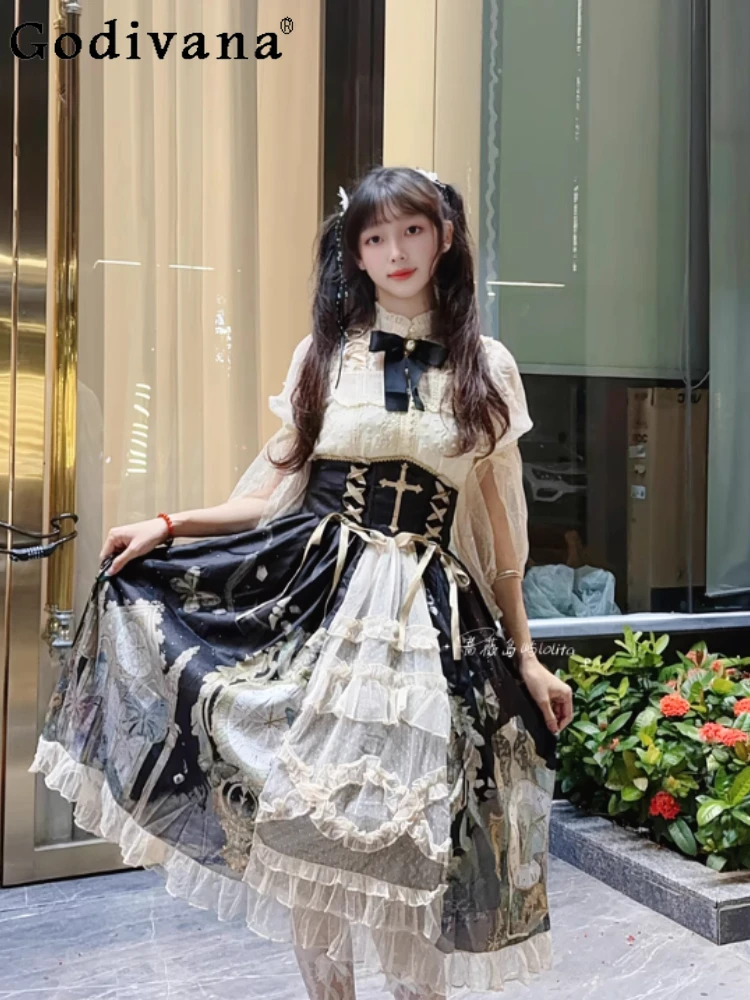 Elegant Retro Palace Style Japanese Original Lolita Dress 2025 Summer New Gothic Daily Light Lolita Dress Set for Women
Elegant Retro Palace Style Japanese Original Lolita Dress 2025 Summer New Gothic Daily Light Lolita Dress Set for Women