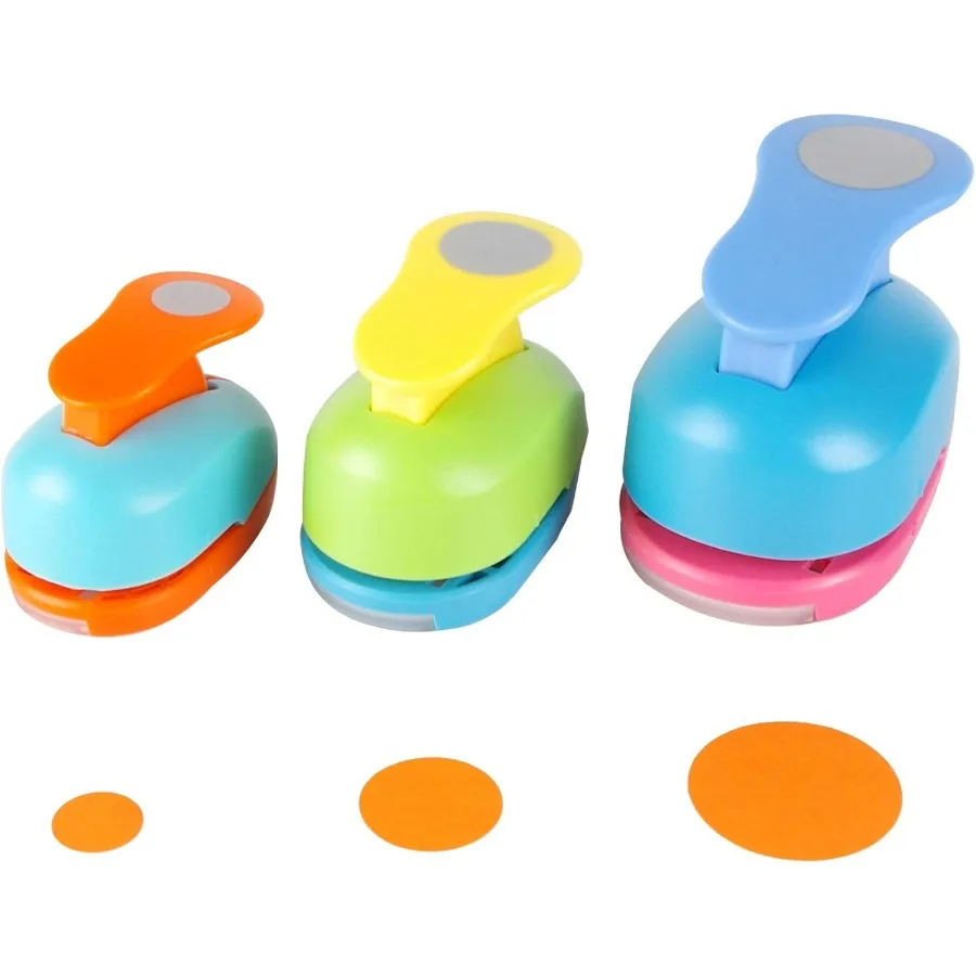 Circle Punch 3 8+5 8+1 inch Craft Lever Shape Lever Punch Handmade Paper Candy Color by Random 3 8+5 8+1 inch for DIY Scrapbook
Circle Punch 3 8+5 8+1 inch Craft Lever Shape Lever Punch Handmade Paper Candy Color by Random 3 8+5 8+1 inch for DIY Scrapbook