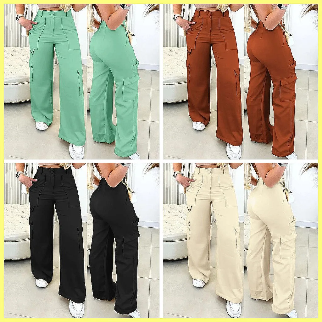 Women's High Waist Slim Fit Cargo Capris, Stretch Waist Business Casual Green Pants
Women's High Waist Slim Fit Cargo Capris, Stretch Waist Business Casual Green Pants