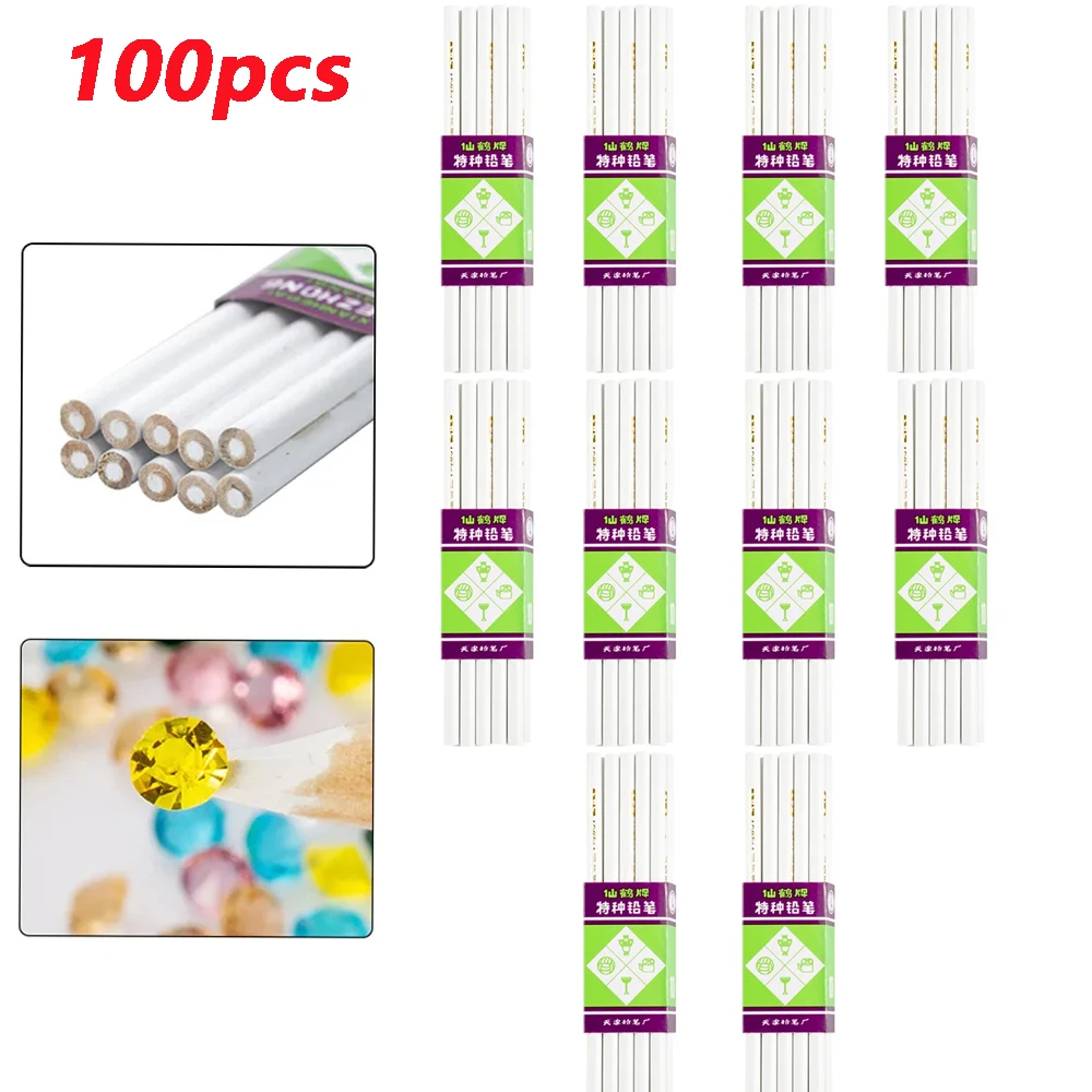 100pcs White Dotting Pen Nail Rhinestone Picker Nail Salon Crystal Gems Pick Up Pencil Mini Diamond/Cavair/Beads Pick Up Tool##
100pcs White Dotting Pen Nail Rhinestone Picker Nail Salon Crystal Gems Pick Up Pencil Mini Diamond/Cavair/Beads Pick Up Tool##