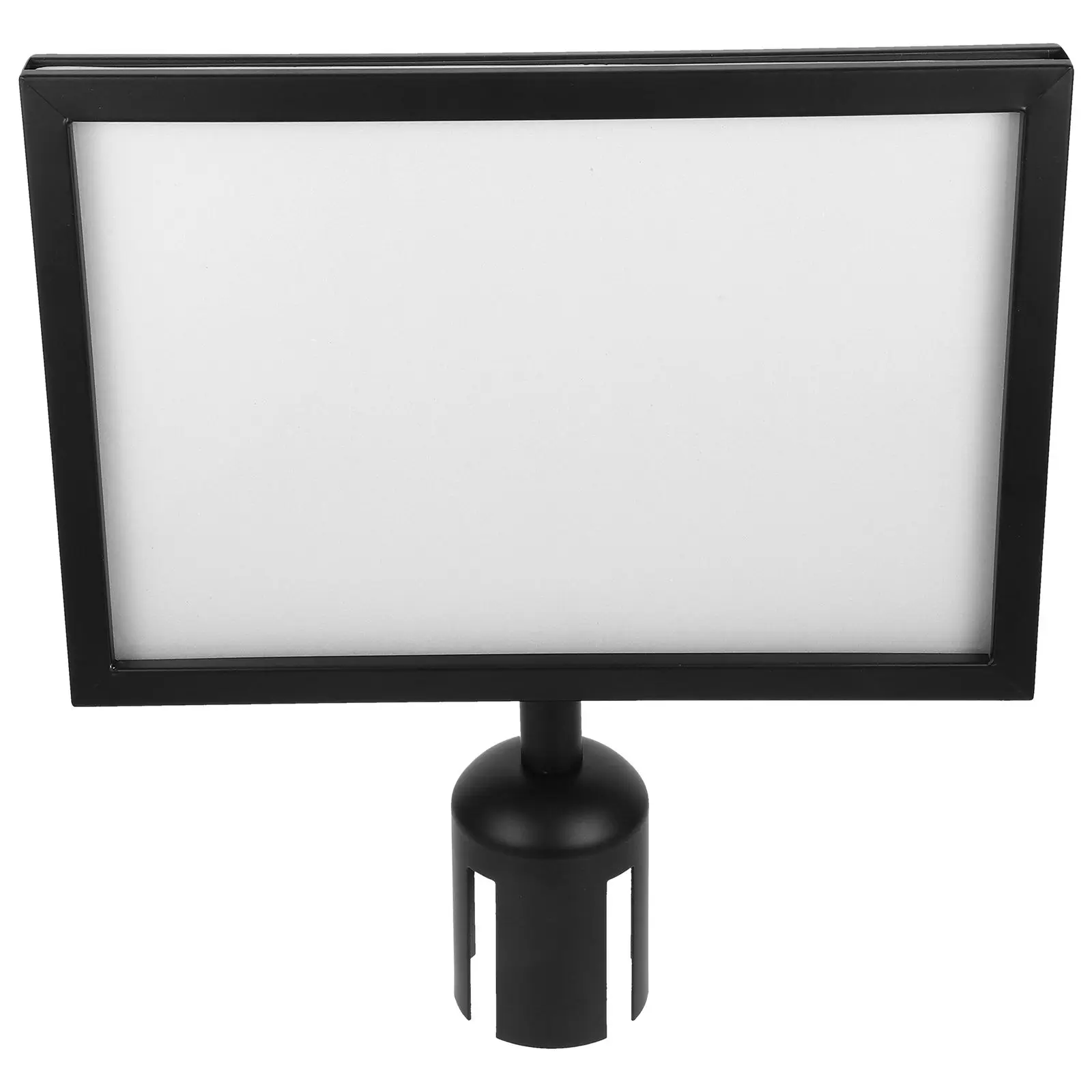 Stanchion Sign Holder A4 Black Horizontal Queue Line Pole for Crowd Control Retractable Belt Safety Barrier Display
Stanchion Sign Holder A4 Black Horizontal Queue Line Pole for Crowd Control Retractable Belt Safety Barrier Display