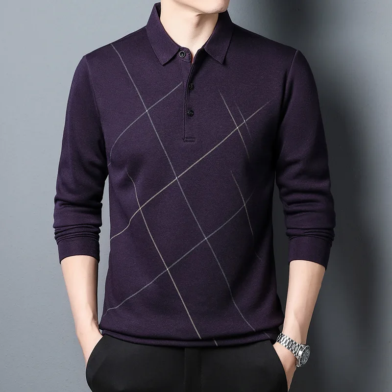 TFETTERS Spring and Autumn Vintage T Shirt Men Oversized Long Sleeve Turn Down Collar Business Work Plaid T-shirt Men
TFETTERS Spring and Autumn Vintage T Shirt Men Oversized Long Sleeve Turn Down Collar Business Work Plaid T-shirt Men