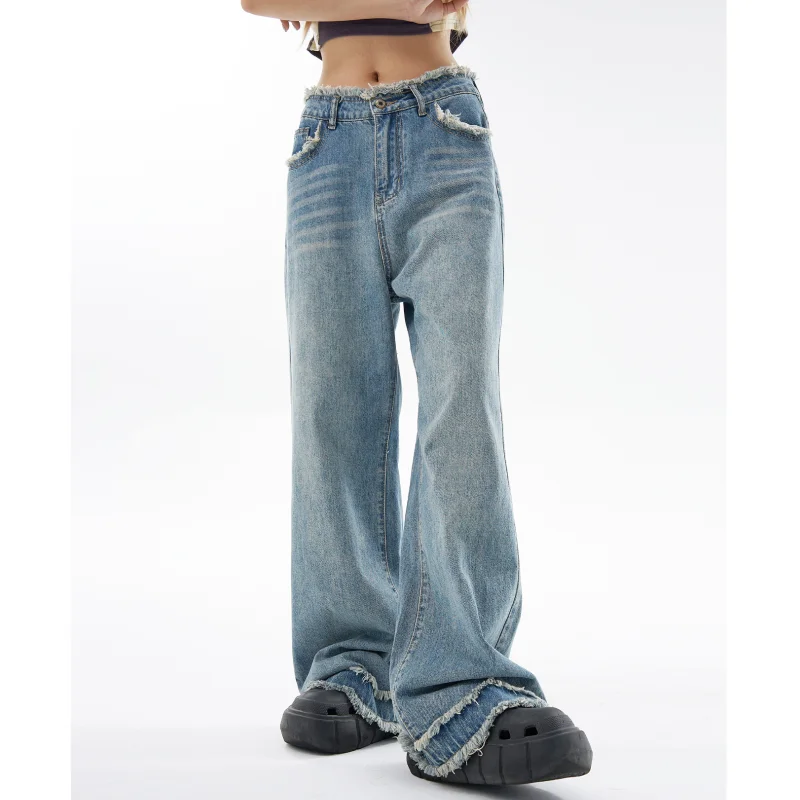 Women Blue Jeans Y2K Style 2024 Vintage Fashion High Waisted Streetwear Wide Leg Jean Female Trouser Hip Hop Baggy Denim Pants
Women Blue Jeans Y2K Style 2024 Vintage Fashion High Waisted Streetwear Wide Leg Jean Female Trouser Hip Hop Baggy Denim Pants