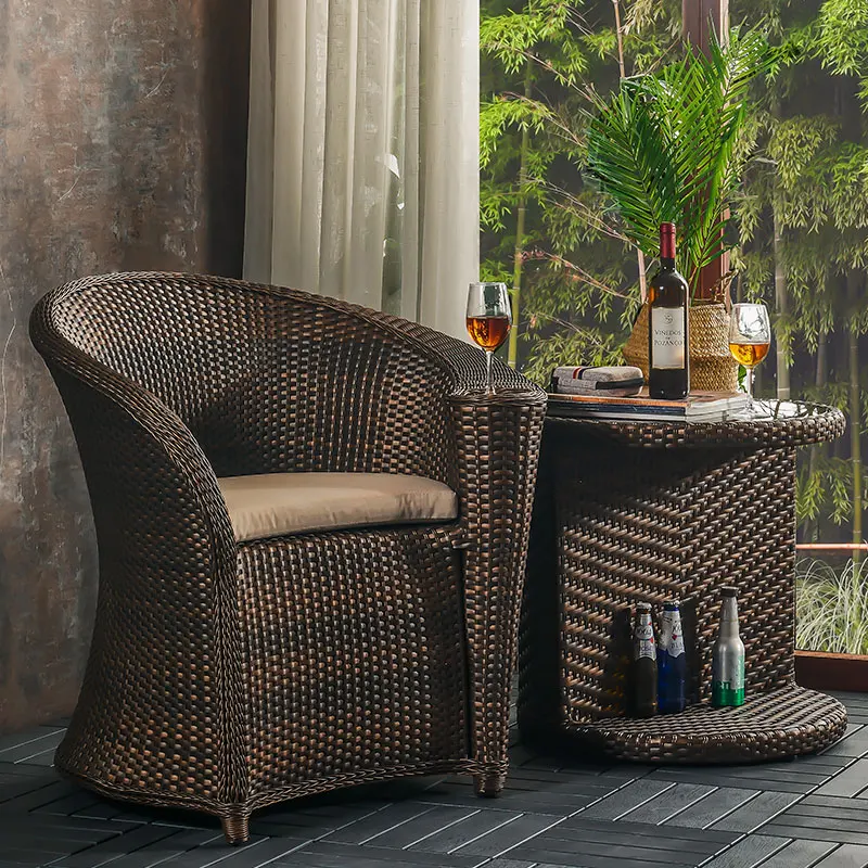 Balcony rattan chair three piece set outdoor table and chair combination leisure simple balcony small table and chair armchair r
Balcony rattan chair three piece set outdoor table and chair combination leisure simple balcony small table and chair armchair r