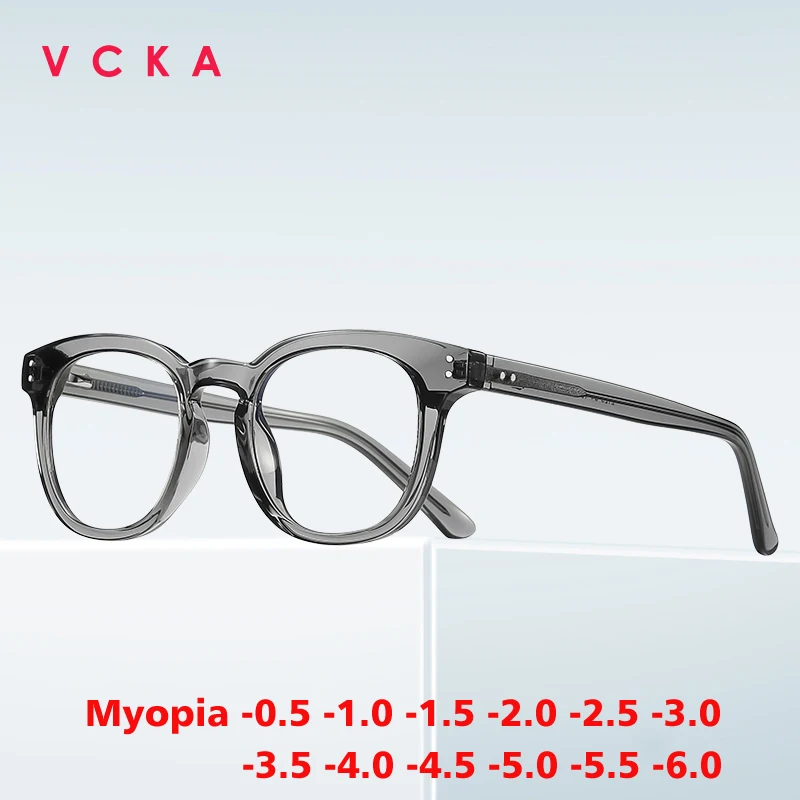 Оправа для очков VCKA для близорукости для мужчин и женщин, фотохромная ретро-оправа с защитой от синего света, от-0,50 до-10
Оправа для очков VCKA для близорукости для мужчин и женщин, фотохромная ретро-оправа с защитой от синего света, от-0,50 до-10