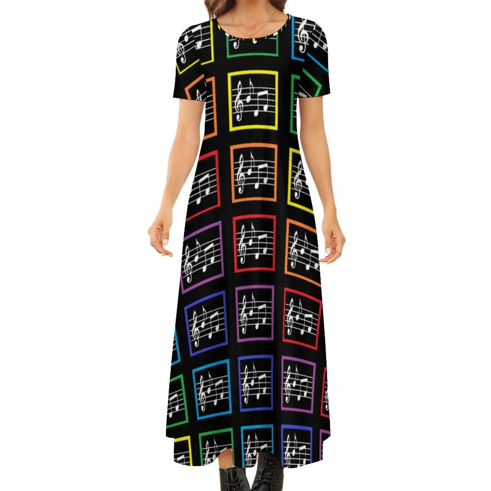 Music Squares Dress Rainbow Framed Street Fashion Bohemia Long Dresses Ladies Party Maxi Dress Big Size 6XL 7XL
Music Squares Dress Rainbow Framed Street Fashion Bohemia Long Dresses Ladies Party Maxi Dress Big Size 6XL 7XL