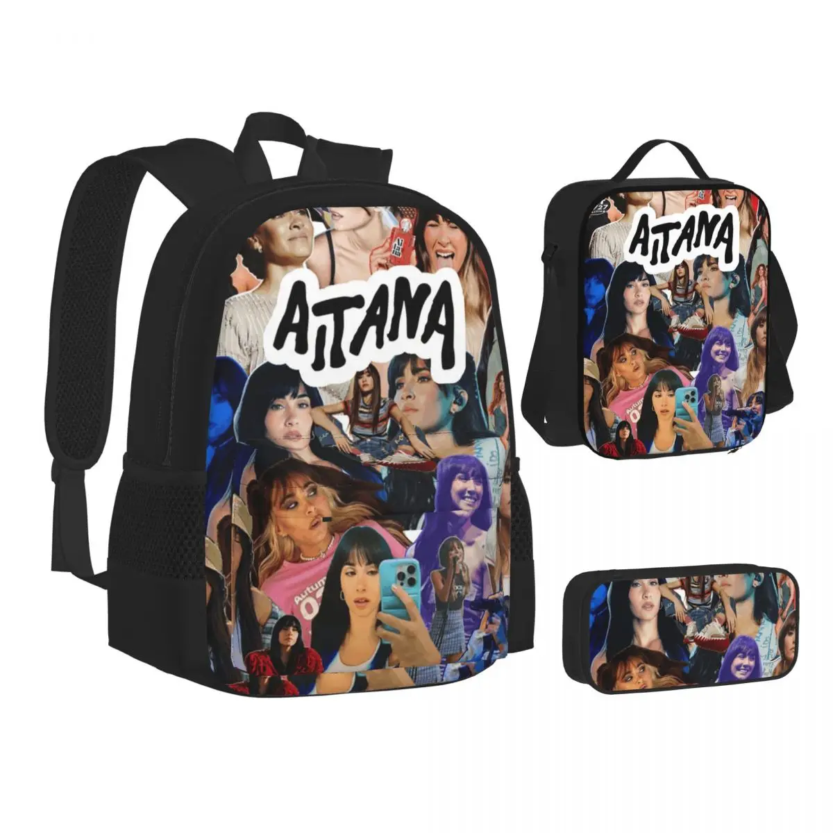 Beauty Aitana Spanish Singer Backpacks Boys Girls Bookbag School Bags Children Rucksack Lunch Bag Pen Bag Three-Piece Set
Beauty Aitana Spanish Singer Backpacks Boys Girls Bookbag School Bags Children Rucksack Lunch Bag Pen Bag Three-Piece Set