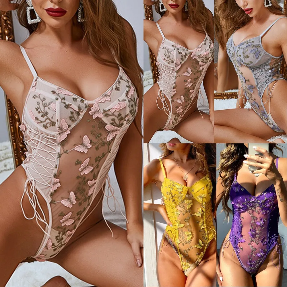 Trendy Floral Lace up Teddy Bodysuit, Womens Sheer Nightwear, M 2XL Sizes, Polyester+Lace Fabric, Stunning Design
Trendy Floral Lace up Teddy Bodysuit, Womens Sheer Nightwear, M 2XL Sizes, Polyester+Lace Fabric, Stunning Design
