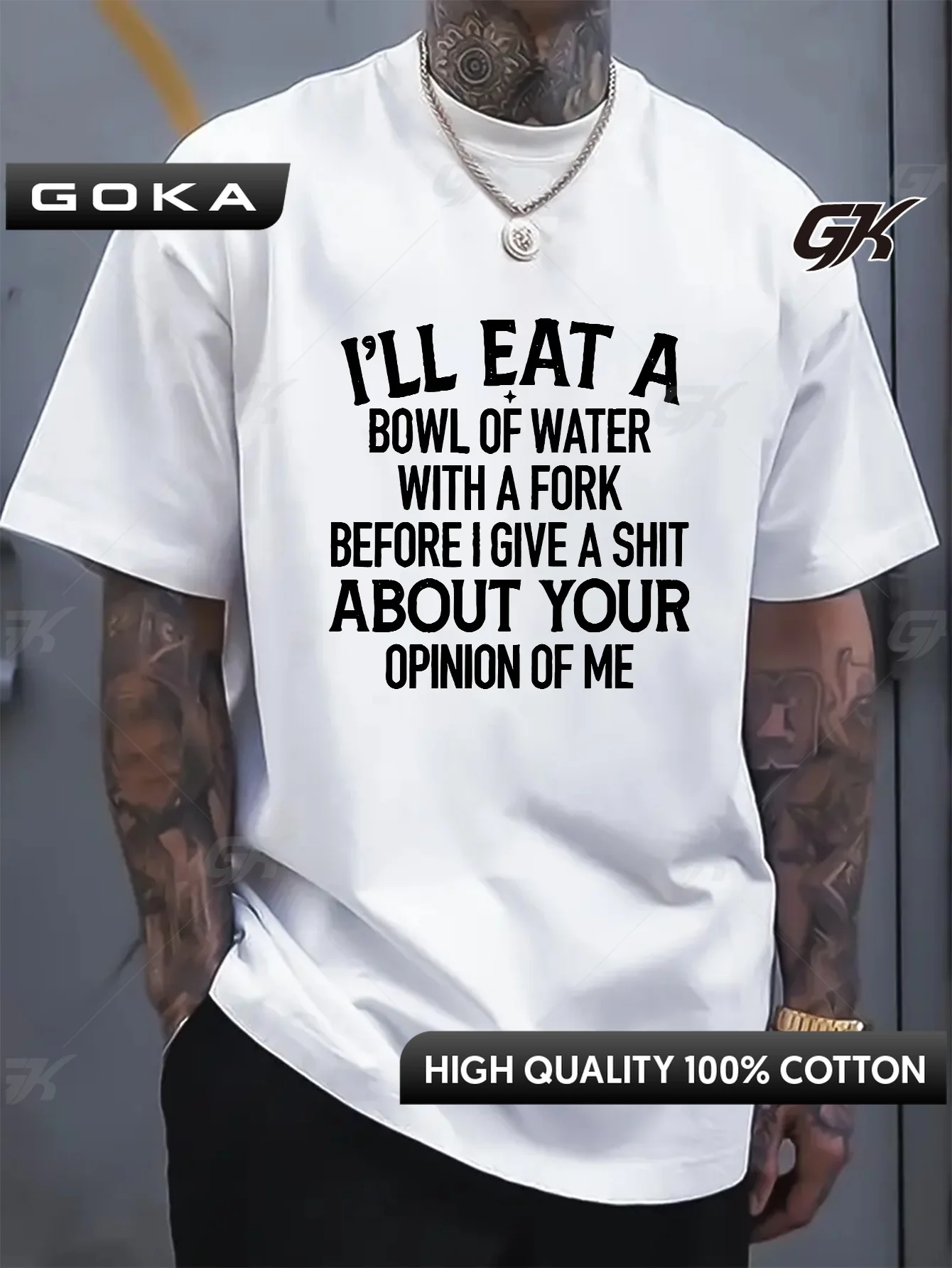 Cotton Crew Neck Men's Graphic T-Shirt - Bold Slogan Print,Summer 100% Cotton Round Short Sleeve Casual Tee Ropa De Hombre 
Cotton Crew Neck Men's Graphic T-Shirt - Bold Slogan Print,Summer 100% Cotton Round Short Sleeve Casual Tee Ropa De Hombre
