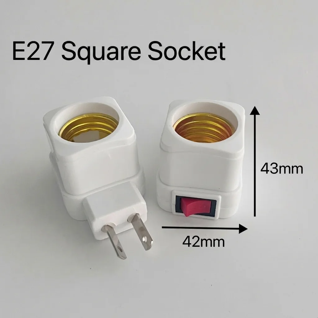 Plug-In Lamp Holder Portable E27 Lamp Holder Converter Screw Thread Lamp Base Stable Led Bulb Socket Converter For Temporary
Plug-In Lamp Holder Portable E27 Lamp Holder Converter Screw Thread Lamp Base Stable Led Bulb Socket Converter For Temporary