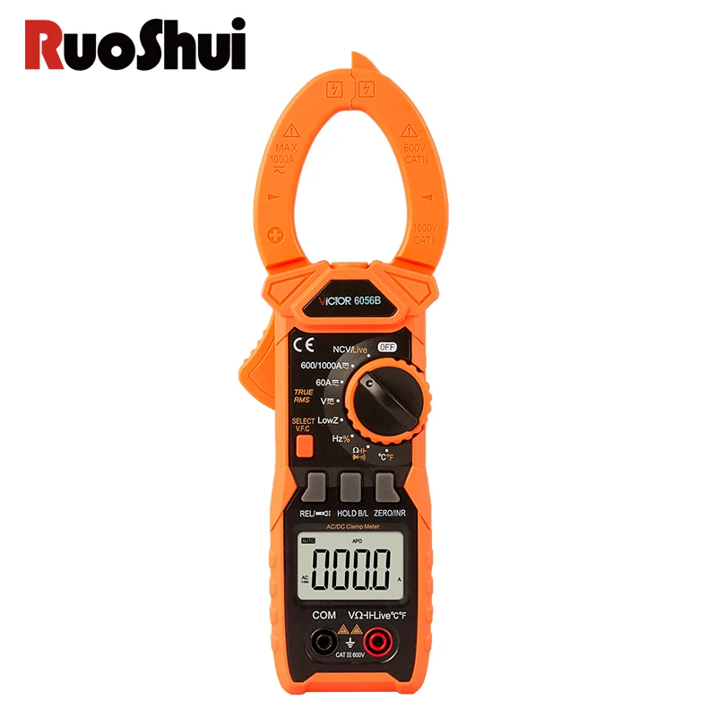 Цифровые токоизмерительные клещи Ruoshui Victor 6056BTrue RMS измеритель напряжения постоянного и переменного тока Измеритель сопротивления
Цифровые токоизмерительные клещи Ruoshui Victor 6056BTrue RMS измеритель напряжения постоянного и переменного тока Измеритель сопротивления
