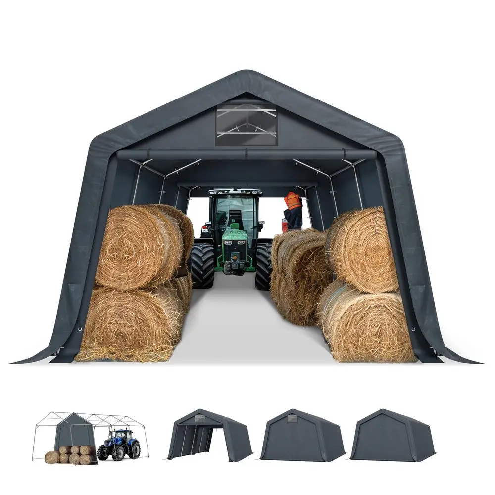 13X22ft Carport, Portable Garage Carports Outdoor Storage Shelter Shed Garage Canopy with Rollup Zipper Doors amp Waterproof UV
13X22ft Carport, Portable Garage Carports Outdoor Storage Shelter Shed Garage Canopy with Rollup Zipper Doors amp Waterproof UV