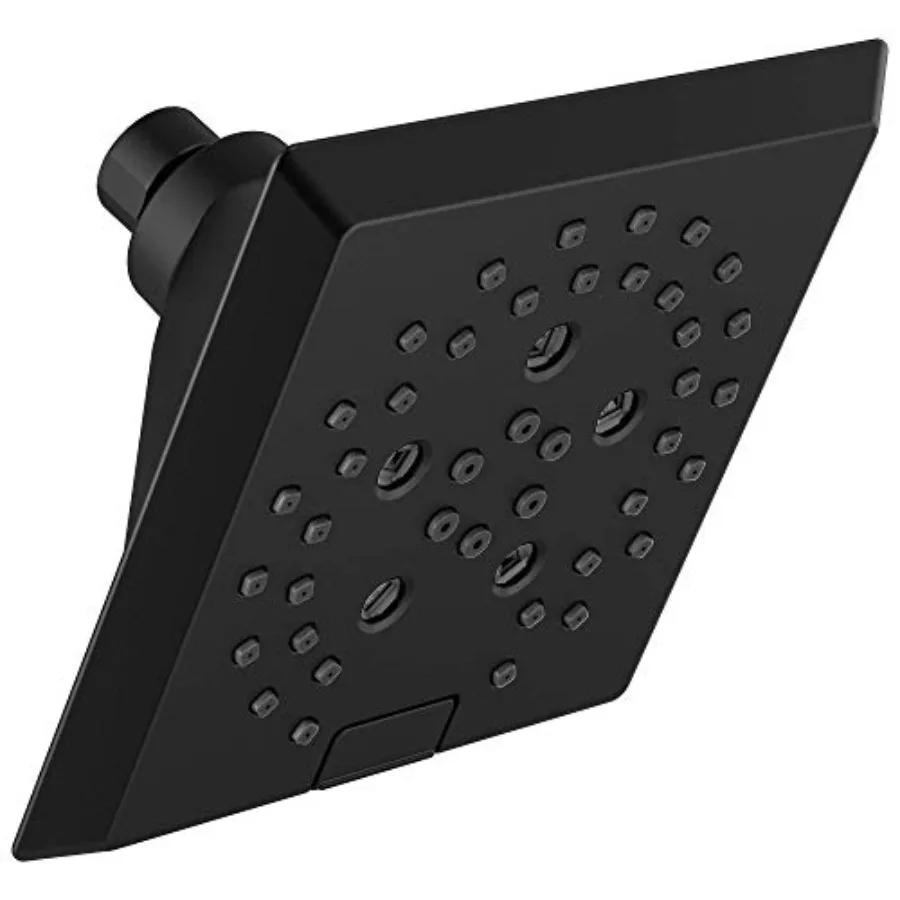 Shower head for bathroom use, matte black finish, H2Okinetic spray technology, 6-inch square design, 1.75 GPM flow rate
Shower head for bathroom use, matte black finish, H2Okinetic spray technology, 6-inch square design, 1.75 GPM flow rate