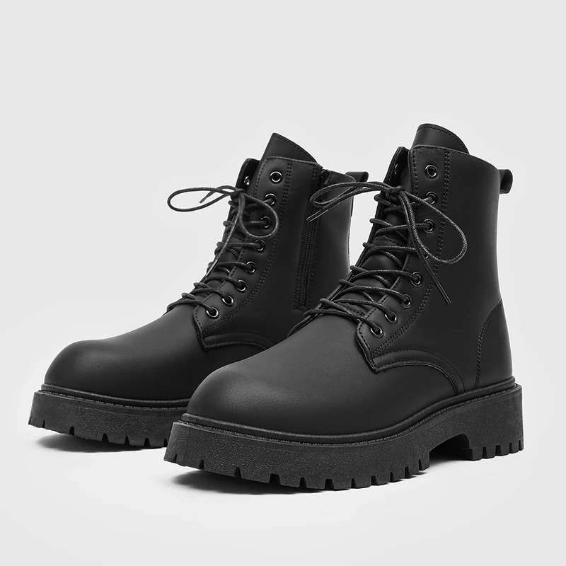 Couple's casual boots four season men's and women's high top leather boots fashion thick soled non slip plus size outdoor boots
Couple's casual boots four season men's and women's high top leather boots fashion thick soled non slip plus size outdoor boots
