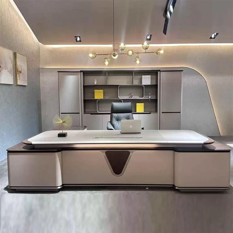 Boss Desk, Simple And Modern Chairperson's Office Furniture, President's Desk And Chair Combination, Light Luxury Class Desk
Boss Desk, Simple And Modern Chairperson's Office Furniture, President's Desk And Chair Combination, Light Luxury Class Desk