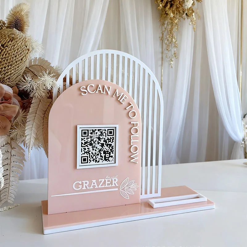Trendy Personalized Acrylic QR Code Display Stand Custom Logo QR Code For Google Business Social Media Store Promotion
Trendy Personalized Acrylic QR Code Display Stand Custom Logo QR Code For Google Business Social Media Store Promotion