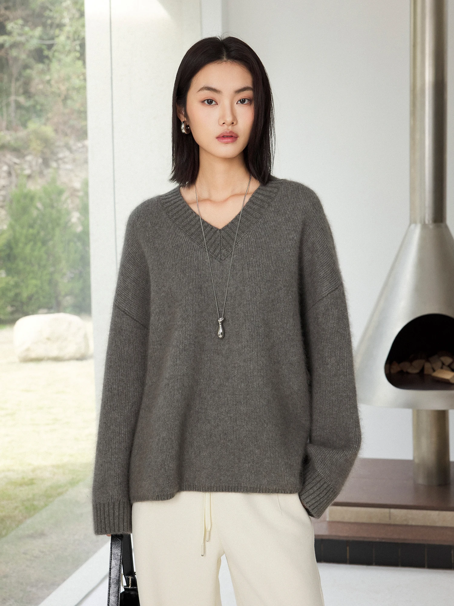 CLMX Thiened Wool Blend Knitted Sweater Classic V-ne Long Sve Soft Velvet Feel Casual Sle Women's Faion Winter Wear
CLMX Thiened Wool Blend Knitted Sweater Classic V-ne Long Sve Soft Velvet Feel Casual Sle Women's Faion Winter Wear