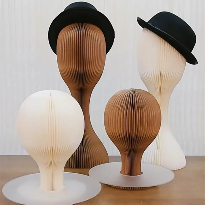 Paper hat holder, hat holder, hat display rack head, model head, folding desktop, paper props storage and display
Paper hat holder, hat holder, hat display rack head, model head, folding desktop, paper props storage and display