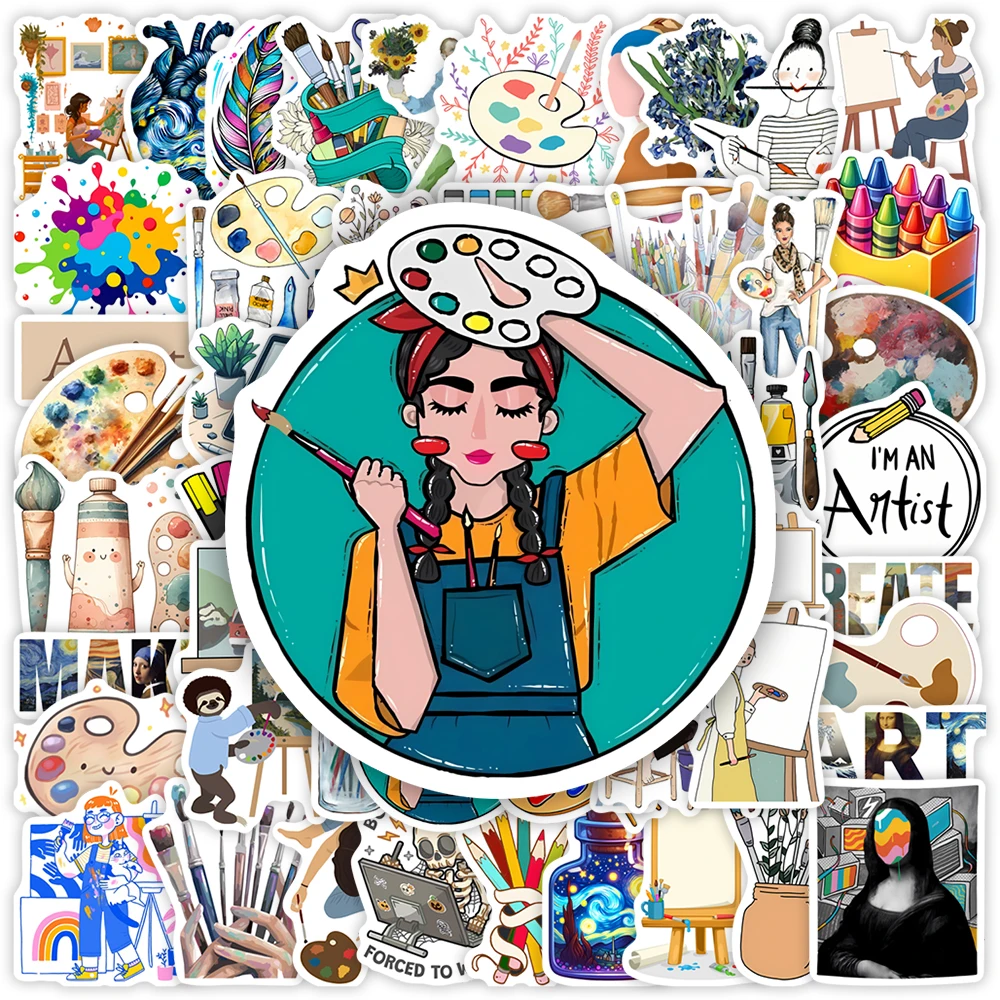 Funny Painting Art Stickers Artist Oil Watercolor Drawing Kid DIY Toys Gift for Scrapbook Junk Journals Laptop Bottle Decorative 
Funny Painting Art Stickers Artist Oil Watercolor Drawing Kid DIY Toys Gift for Scrapbook Junk Journals Laptop Bottle Decorative
