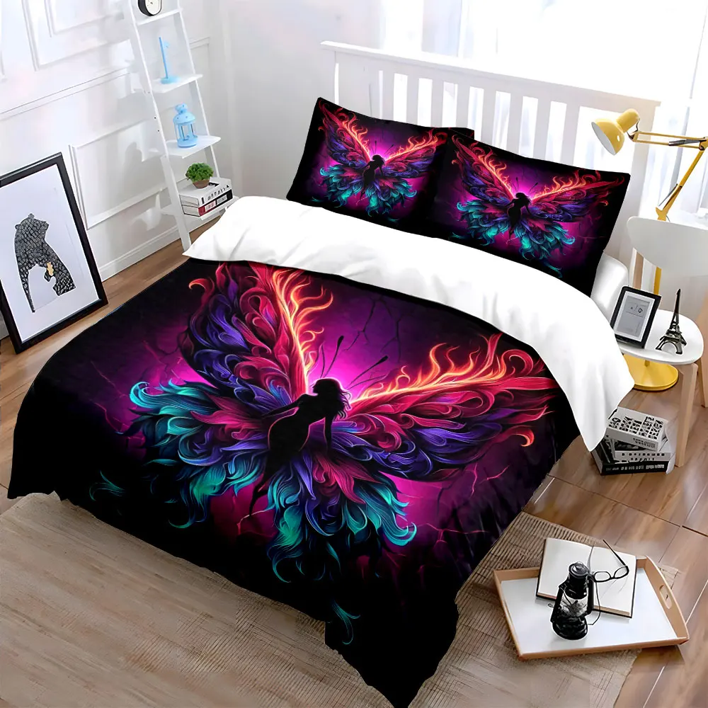 "Colorful Butterfly Artwork Set" Bedding Set with 1 Duvet Cover 2 Pillowcases Single Double King Queen, Gift
"Colorful Butterfly Artwork Set" Bedding Set with 1 Duvet Cover 2 Pillowcases Single Double King Queen, Gift