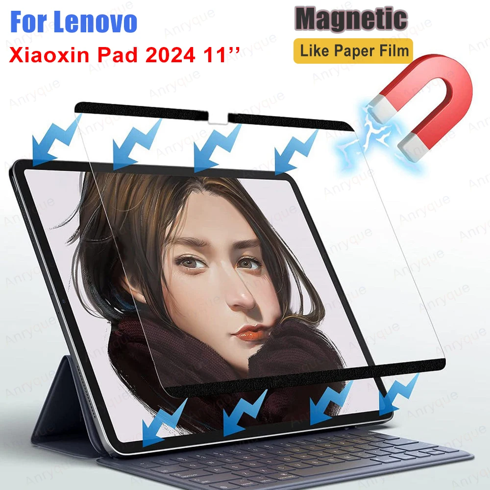Бумажная магнитная защитная пленка для экрана Lenovo Xiaoxin Pad 2024, 11-дюймовый планшет, съемная и многоразовая бумажная пленка для экрана
Бумажная магнитная защитная пленка для экрана Lenovo Xiaoxin Pad 2024, 11-дюймовый планшет, съемная и многоразовая бумажная пленка для экрана