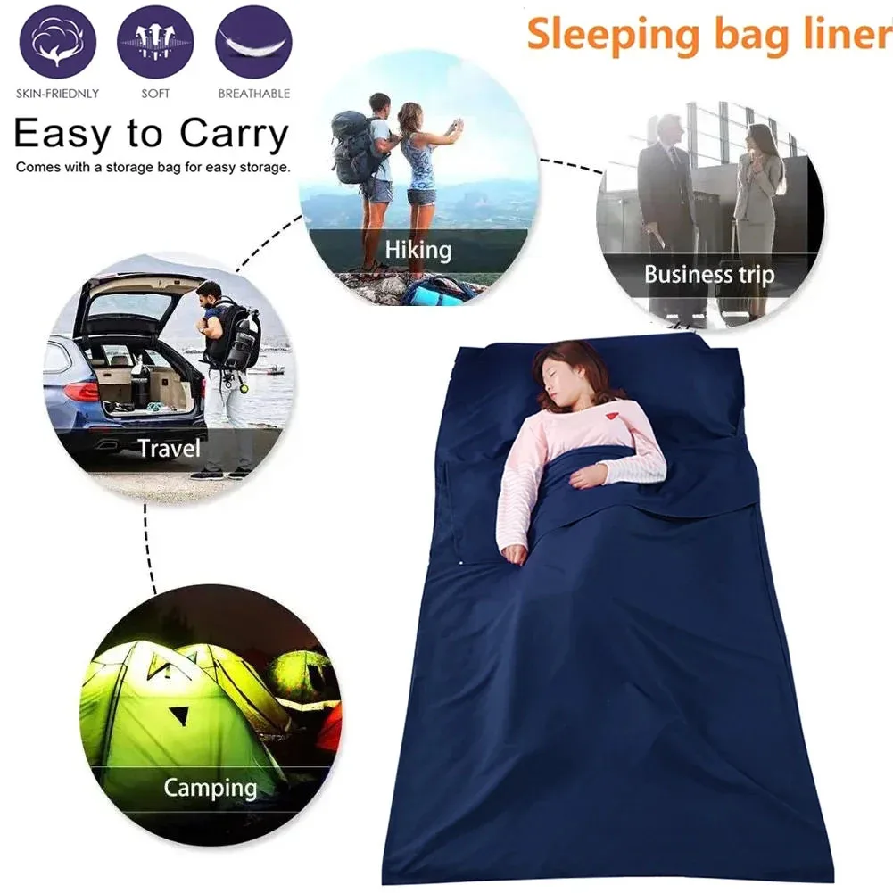 Lightweight Sleeping Bag Liner Outdoor Camping Hiking Hotel Travel Quilt Sheet Liner Bedding Camping Equipment
Lightweight Sleeping Bag Liner Outdoor Camping Hiking Hotel Travel Quilt Sheet Liner Bedding Camping Equipment