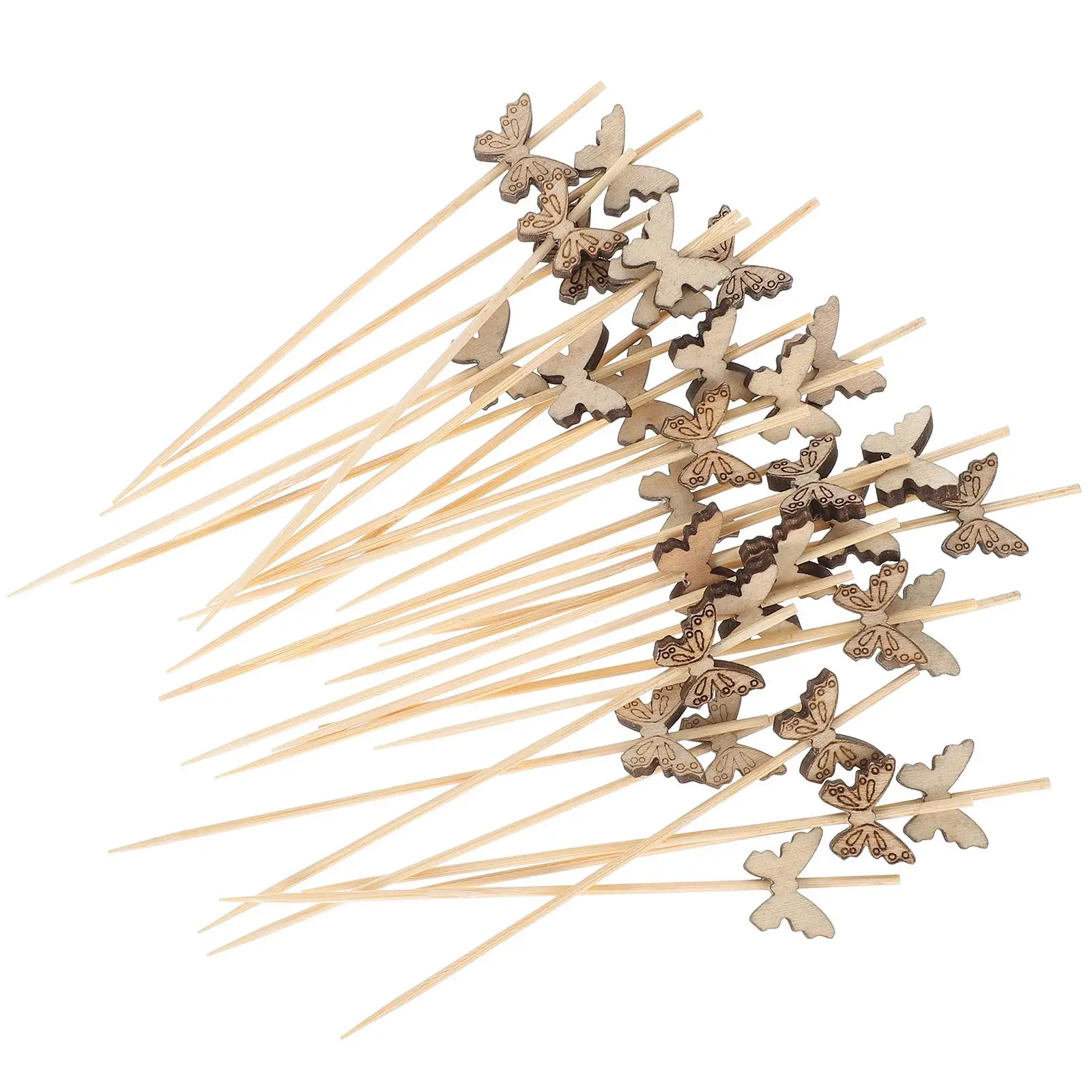 100 Pcs Natural Bamboo Butterfly Fruit Picks Disposable Wooden Cocktail Sticks Appetizer Picks Party Supplies Creative Design
100 Pcs Natural Bamboo Butterfly Fruit Picks Disposable Wooden Cocktail Sticks Appetizer Picks Party Supplies Creative Design