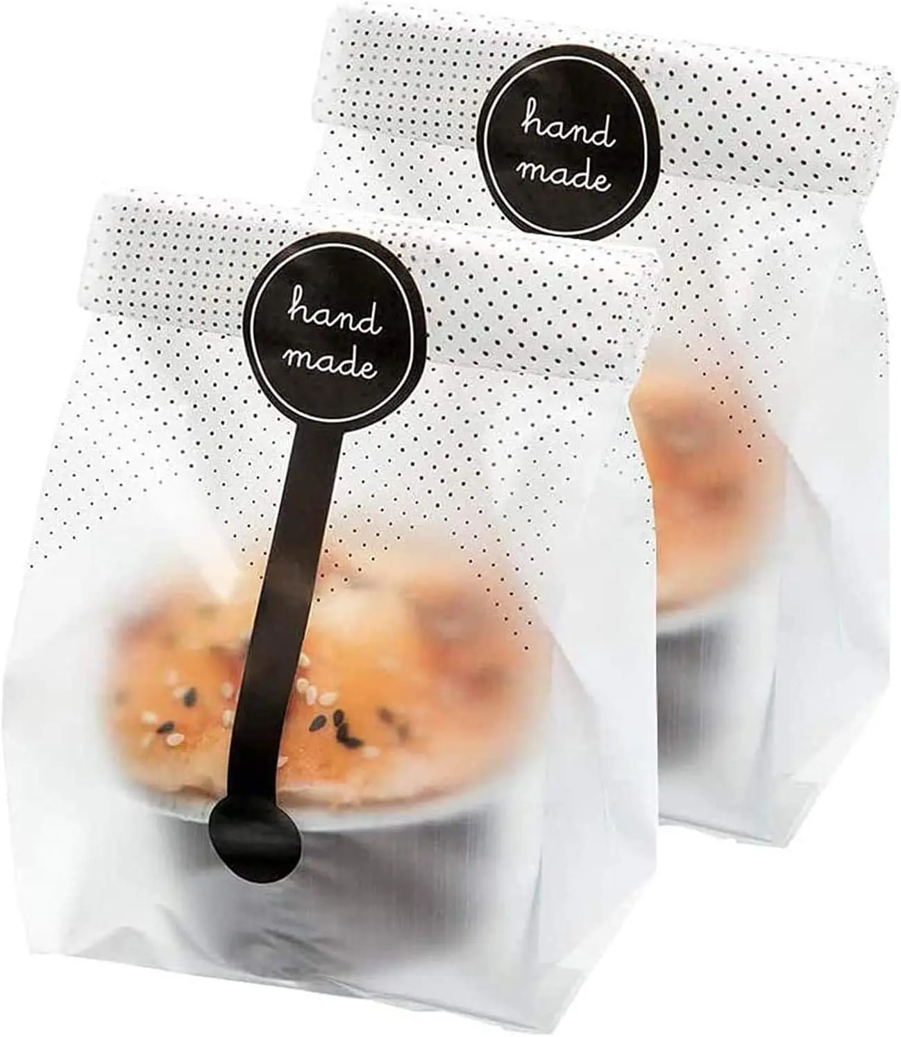 200Pcs Translucent Bakery Bags with Stickers for Cookies, Candy, Snack Wrapping
200Pcs Translucent Bakery Bags with Stickers for Cookies, Candy, Snack Wrapping