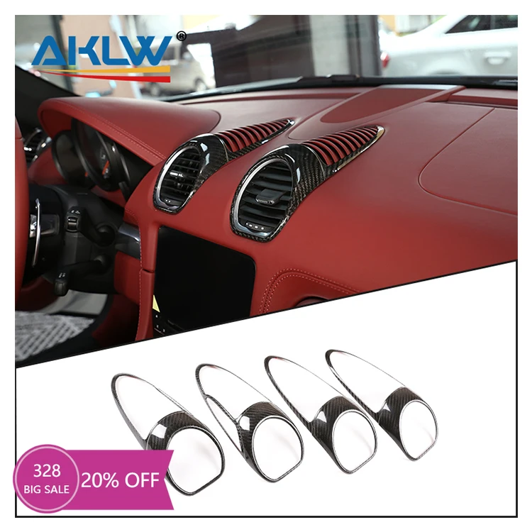 Car Center Console Air Outlet Decorative Frame Dashboard Cover for Porsche 718 2016-2021 Real Carbon Fiber Interior Accessories
Car Center Console Air Outlet Decorative Frame Dashboard Cover for Porsche 718 2016-2021 Real Carbon Fiber Interior Accessories