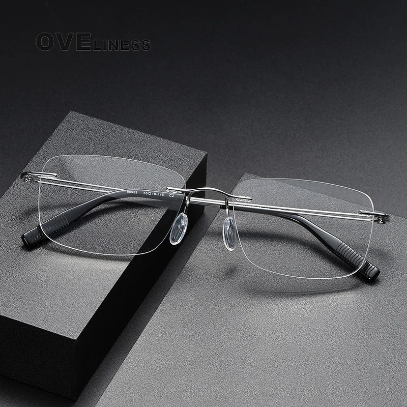2026 Pure Titanium Glasses Frame for Men Women Rimless Square Male female Eyeglasses Frames Korean Eyewear Ultralight spectacles
2026 Pure Titanium Glasses Frame for Men Women Rimless Square Male female Eyeglasses Frames Korean Eyewear Ultralight spectacles