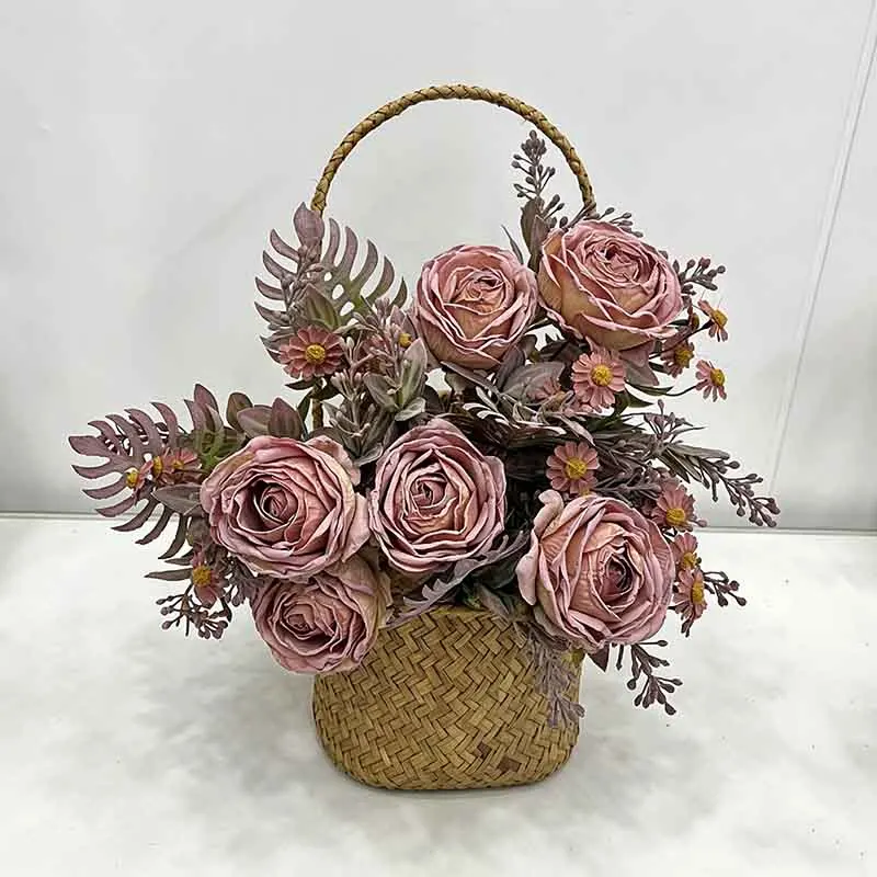 Simulated Flower Grilled Edge Retro Rose Chamomile Combination European Fake Vase Arrangement Wedding Birthday Party Decoration
Simulated Flower Grilled Edge Retro Rose Chamomile Combination European Fake Vase Arrangement Wedding Birthday Party Decoration