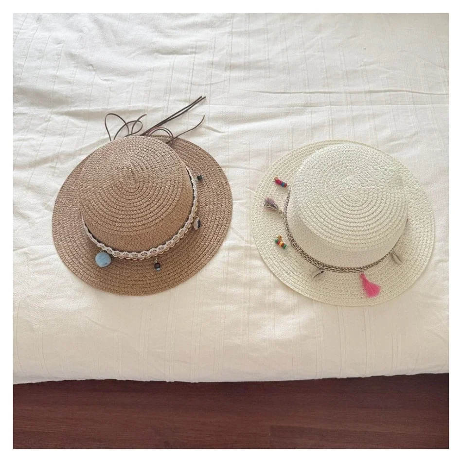 31style Kids Straw Sun Hat with Pearl Beaded Band Breathable Wide Brim Hat for Toddler Girls Summer Travel Daily Sun Hat BT14
31style Kids Straw Sun Hat with Pearl Beaded Band Breathable Wide Brim Hat for Toddler Girls Summer Travel Daily Sun Hat BT14