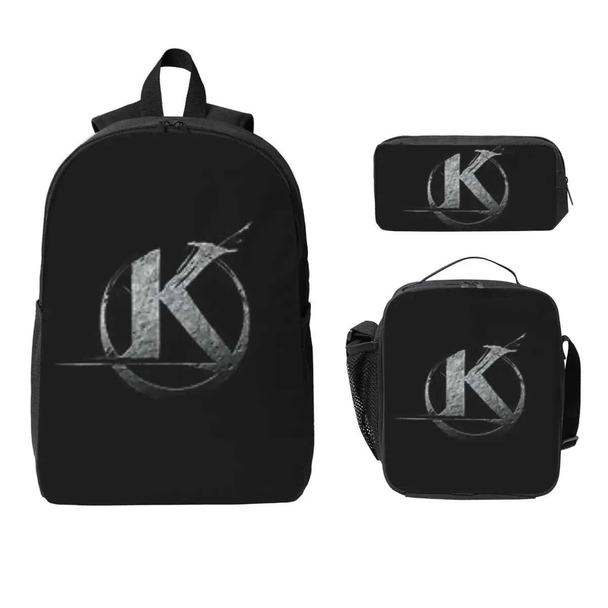 Kaamelott Logo Black Backpack Student BookBag School Bag Computer Shoulder Bags 3ps Insulated Lunch Bag Pencil Case
Kaamelott Logo Black Backpack Student BookBag School Bag Computer Shoulder Bags 3ps Insulated Lunch Bag Pencil Case