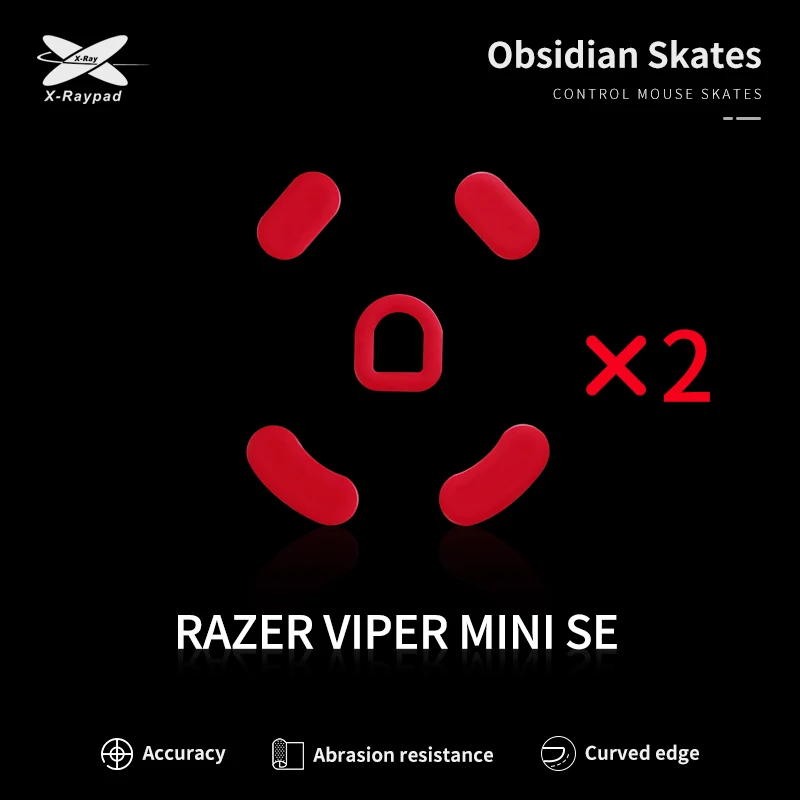 X-Raypad Obsidian Control Skates For Razer Viper Mini Signature Edition